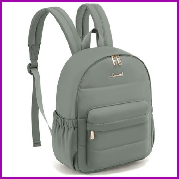Mini Puffer Backpack - Lightweight Nylon, Anti-Theft Pocket, 12x10x5 main image 5